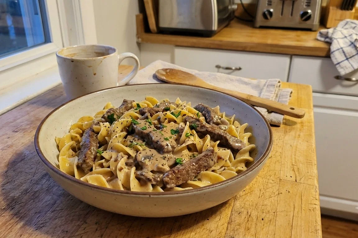 Classic Creamy Beef Stroganoff