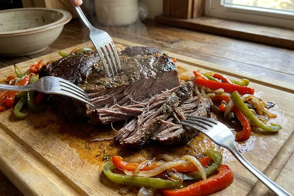 Step 5 - Slow Cooked Italian Beef