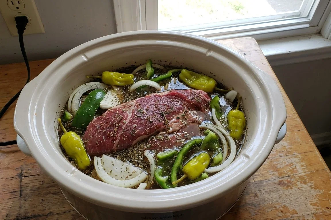 Step 7 - Slow Cooked Italian Beef