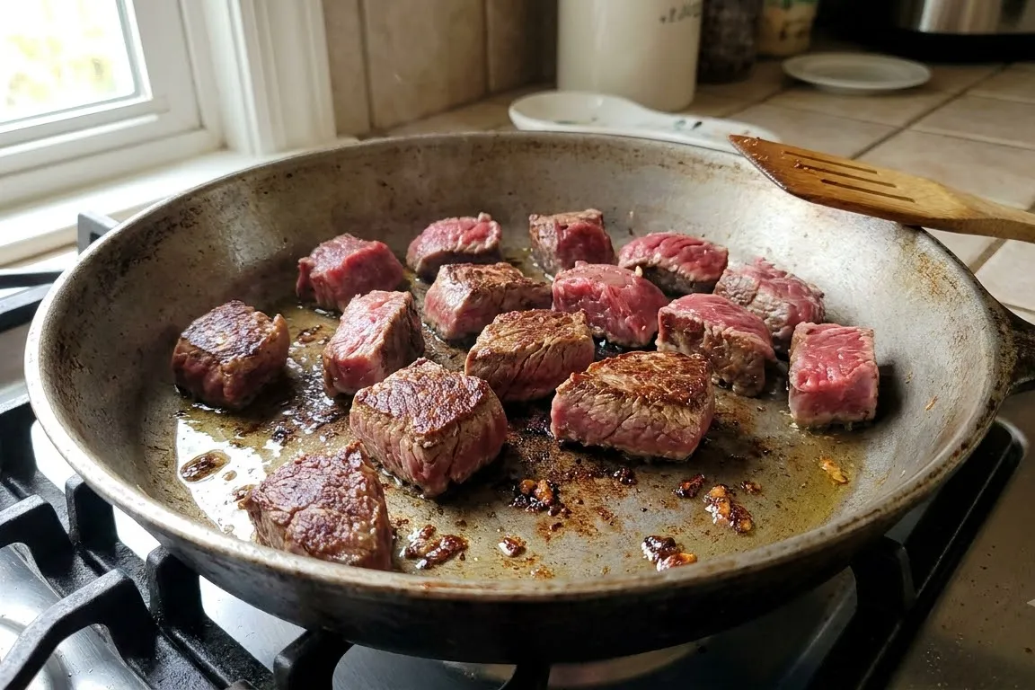 Step 2 - Garlic Butter Steak Bites