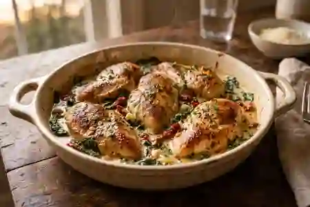 Classic Creamy Tuscan Chicken view 1