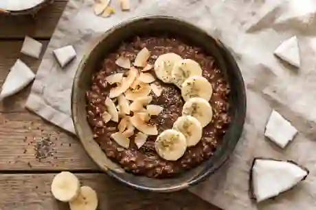 Dark Chocolate Coconut Protein Oats view 1