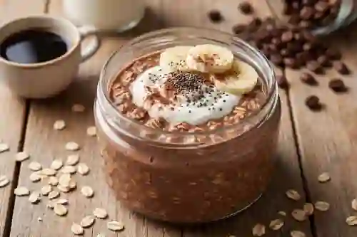 Coffee Mocha Protein Overnight Oats view 1