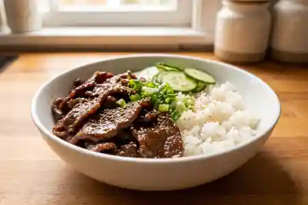 Sweet Korean Beef Bowls view 2