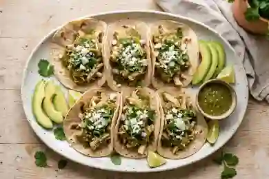 Salsa Verde Chicken Tacos view 3