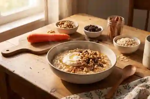 Carrot Cake Protein Oatmeal Bowl view 3