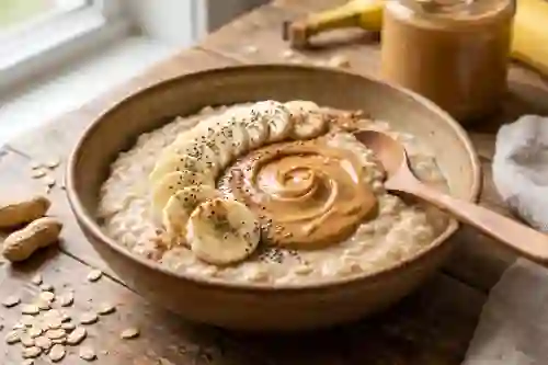 Peanut Butter Banana Protein Oats view 3