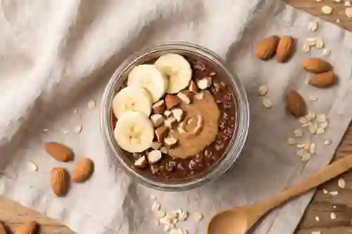 Chocolate Almond Protein Overnight Oats view 1