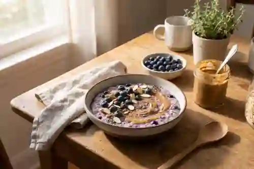 Blueberry Almond Butter Protein Oats view 2