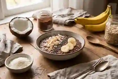 Dark Chocolate Coconut Protein Oats view 3