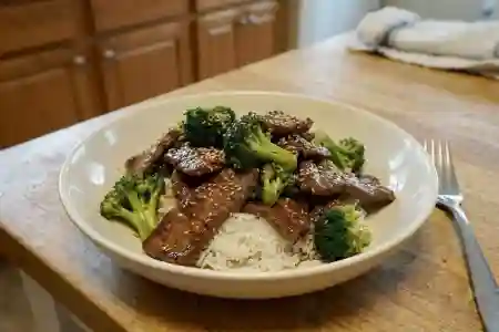 Garlic Beef and Broccoli view 1